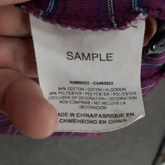 RARE Nike Tiger Woods Collection SAMPLE Polo Shirt Adult L pink blue stripe S/S - Picture 12 of 14